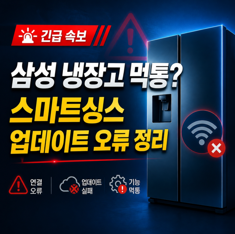 삼성 냉장고 먹통 논란, 스마트싱스 업데이트 오류 원인과 AS 대응 정리