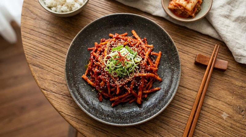 더덕고추장무침 황금레시피 물기 없이 끝까지 아삭한 더덕무침 만드는 법