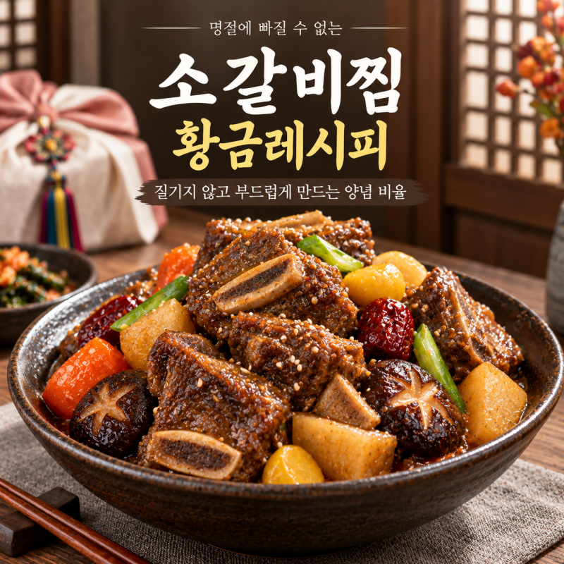 소갈비찜 황금레시피｜질기지 않고 부드럽게 만드는 양념 비율