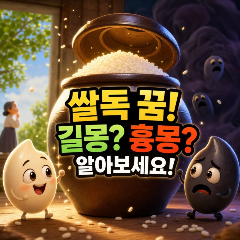 쌀독 꿈해몽 풀이 모음! 길몽 흉몽 해석 총정리