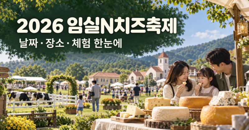 2026 임실치즈축제 완벽 정리 — 날짜·장소·개막식부터 체험 프로그램까지
