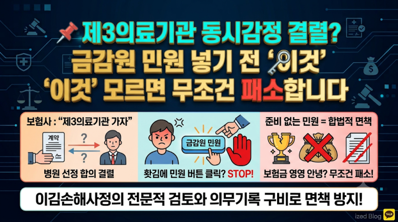 제3의료기관 동시감정 결렬? 금감원 민원 넣기 전 '이것' 모르면 무조건 패소합니다