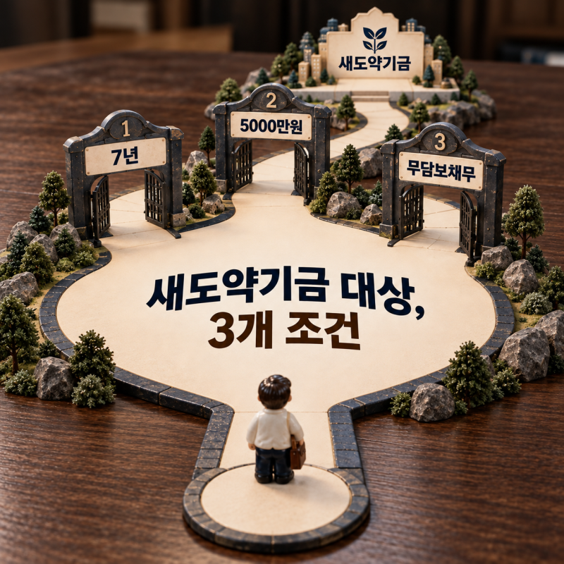 새도약기금 대상 7년·5000만원 기준 내 채권 매입 여부 확인법