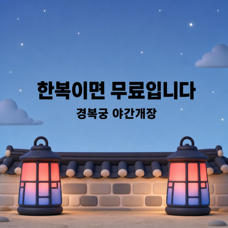 2026 경복궁 야간개장, 10월 2일까지 시간과 예매 방법