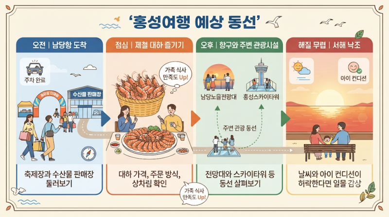 2026 서해 가을축제 4곳 총정리 | 홍성 남당항 대하축제 일정과 주말 여행 코스