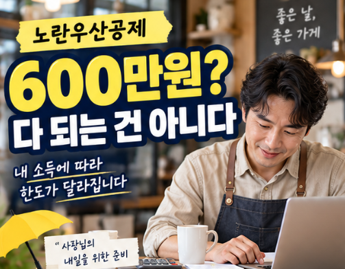 노란우산공제 최대 600만원? 내 소득 따라 한도는 달라진다