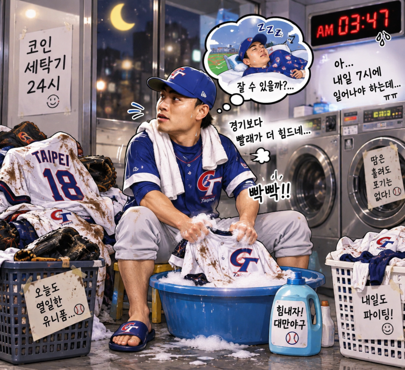 “훈련도 아닌 빨래 때문에…” 아시안게임 야구선수들이 새벽 4시까지 잠 못 잔 이유