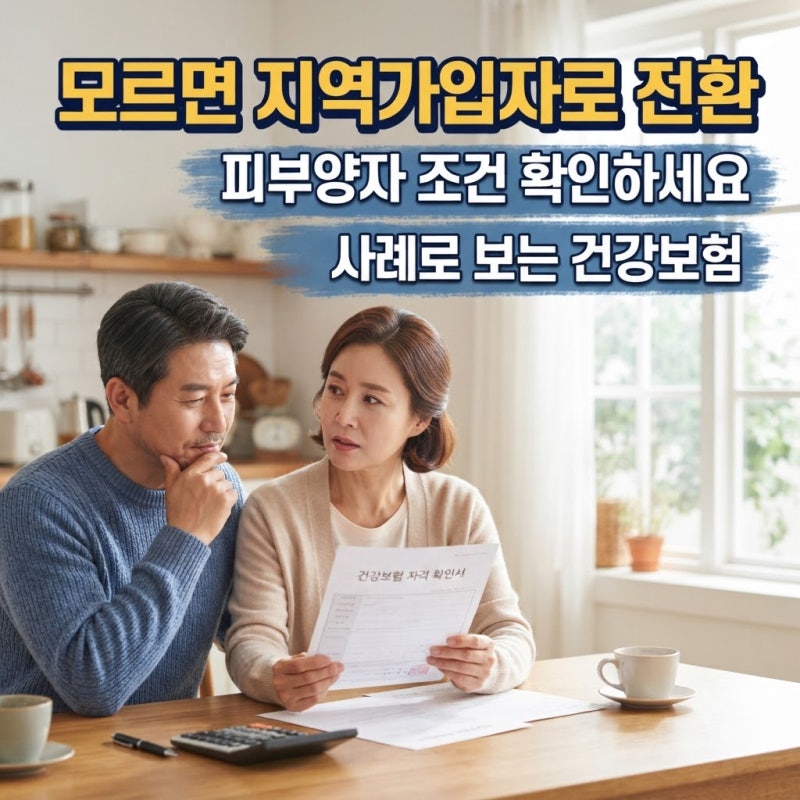 "이거 모르면 지역가입자로 전환" 피부양자 조건 확인하세요