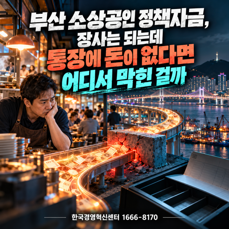부산 소상공인 정책자금, 장사는 되는데 통장에 돈이 없다면 어디서 막힌 걸까