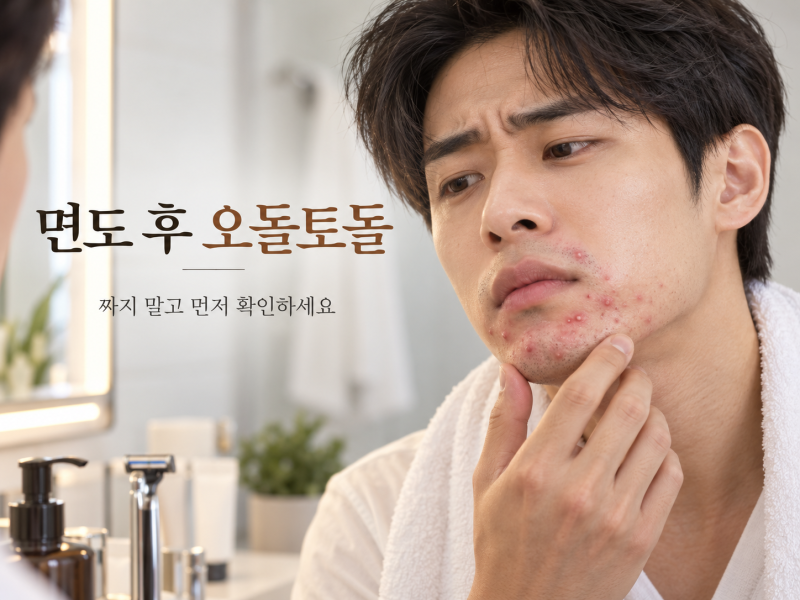 대전 양한방 면도 후 턱에 오돌토돌 올라왔다면? 짜지 마세요, 모낭염일 수 있습니다