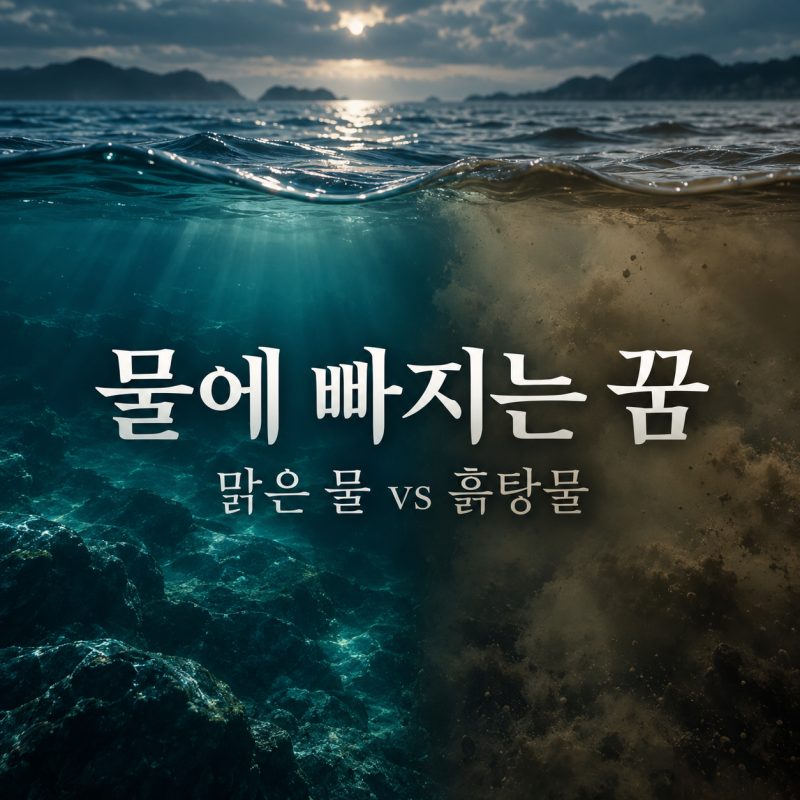강동구 점집 물에 빠지는 꿈 해몽 총정리! 맑은 물 vs 흙탕물 차이와 바다·강에 빠지는 꿈 길....