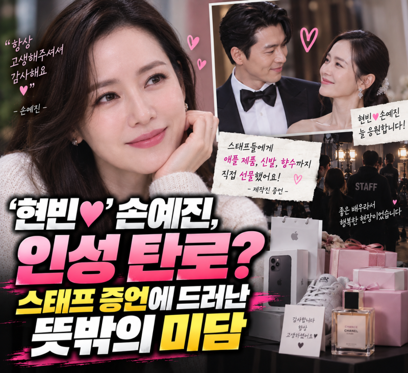 「玄彬♥」孫藝真，人品曝光？工作人員證言揭露意外美談