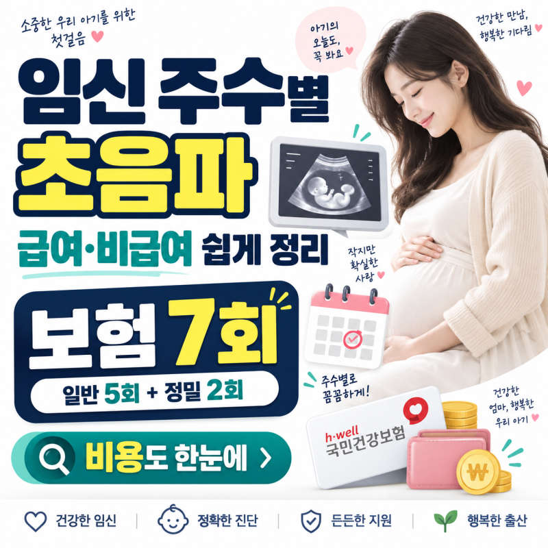임신 주수별 초음파 비용