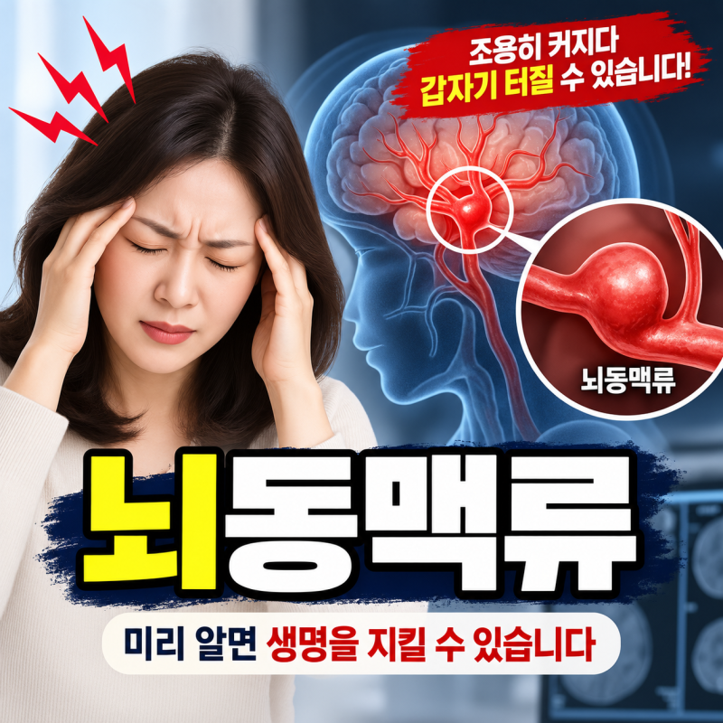 어지럽고 머리가 띵해지는 두통, 뇌에 꽈리가 생긴 신호일까?