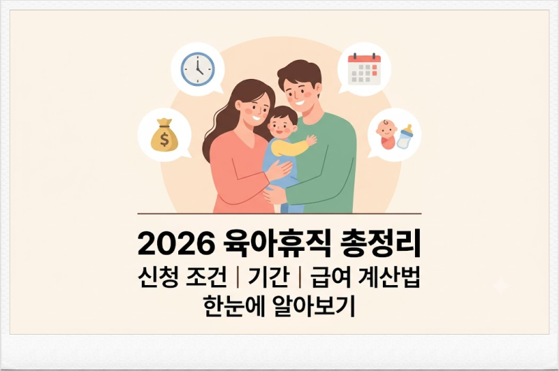 육아휴직 신청 조건·기간·급여 계산법 총정리