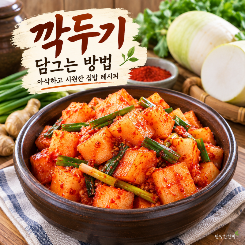 깍두기 담그는 방법, 아삭하고 시원한 황금레시피
