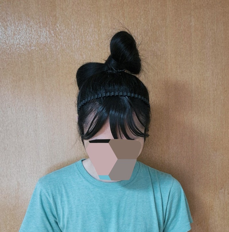 간편한데 예쁜 리본머리 묶는 방법, 이렇게 했어요