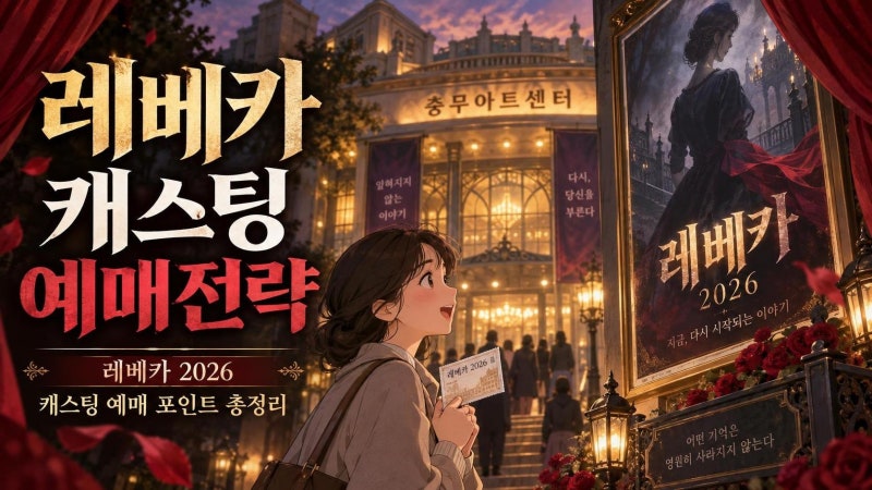 뮤지컬 레베카 2026 캐스팅 총정리: 댄버스 부인 라인업부터 예매 체크포인트까지