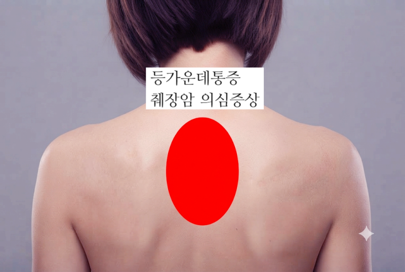 등 가운데 통증 췌장암, 의심 증상 체크리스트 5가지