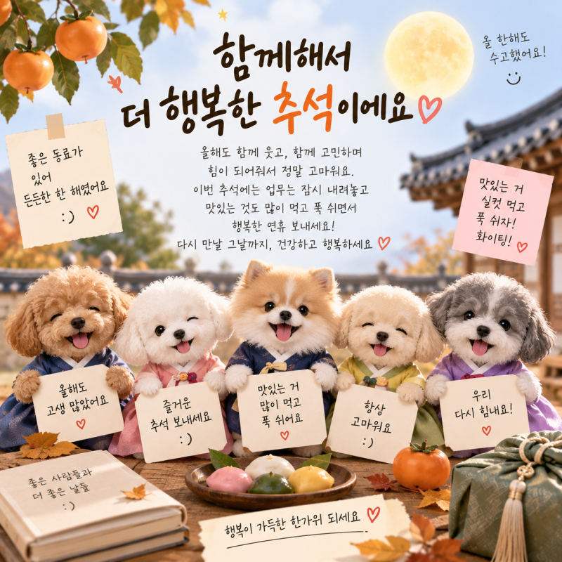 추석 인사말 문구 모음 | 2026년 추석 인사말 + 상황별 추석 인사 이미지 첨부(다운로드 가능)