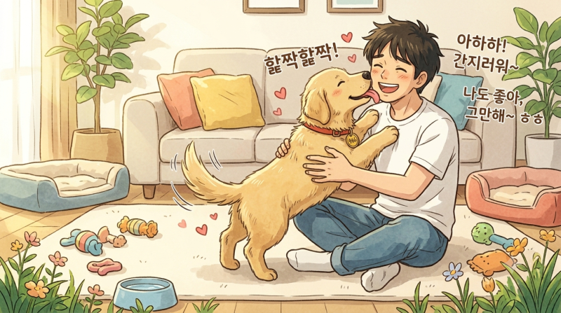 강아지가 갑자기 주인을 핥는 이유 7가지, 정말 나를 좋아해서일까?