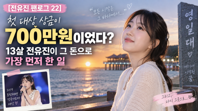 [전유진 팬로그 22] 첫 대상 상금이 700만원이었다? 13살 전유진이 그 돈으로 가장 먼저 한 일