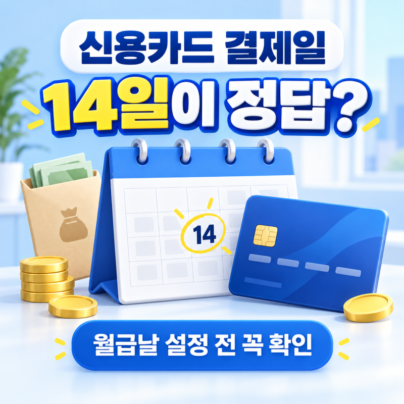 신용카드 결제일 14일이 정답일까? 월급날 설정 전 꼭 확인하세요