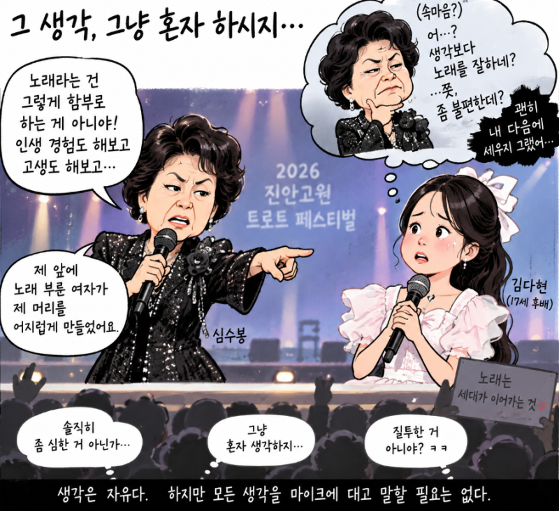심수봉 vs 김다현 논란…노래는 인생을 살아봐야 잘 부르는 걸까?