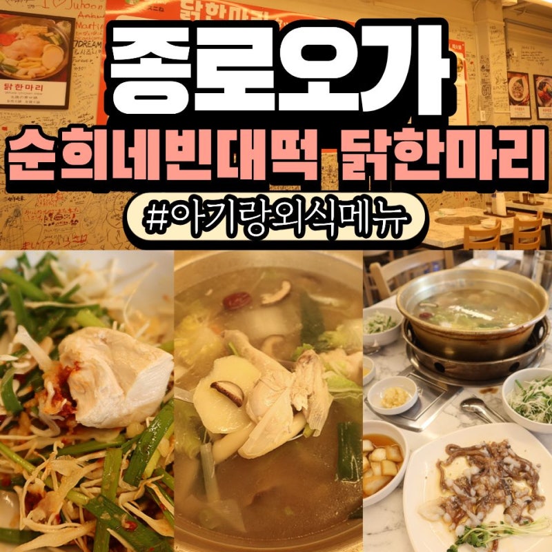 아기들의 성지 동대문 닭한마리 점심 순희네빈대떡 닭한마리 동대문본점