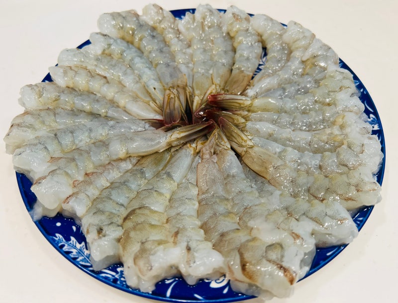 가을 제철 대하로 즐기는 푸짐한 코스 요리 생새우회 머리버터구이부터 생물새우 손질법까....