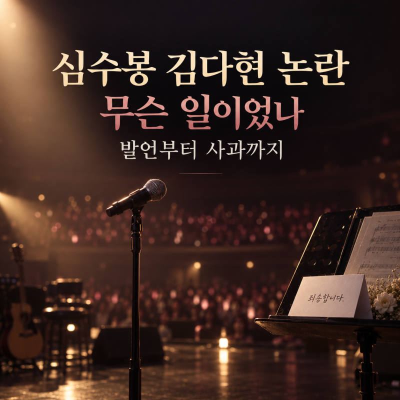 심수봉 김다현 저격 논란, 무대 발언부터 공식 사과까지