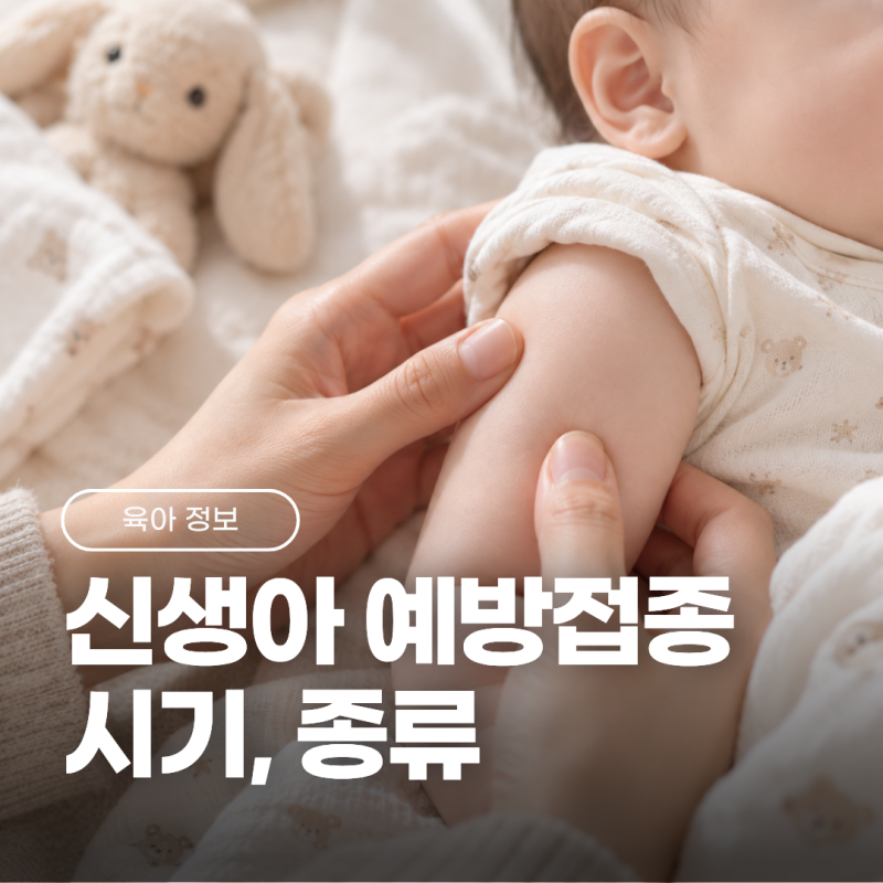 신생아 예방접종 종류 BCG, B형간염 접종 시기 정리