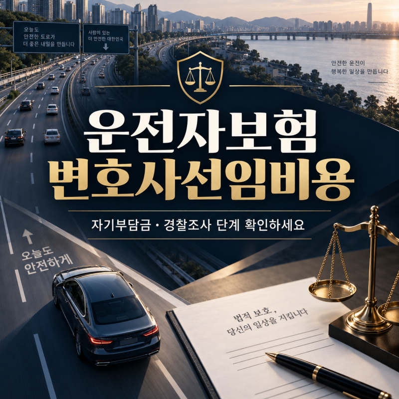 운전자보험 변호사선임비용, 자기부담금 50%만 보면 안 되는 이유