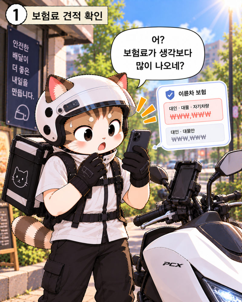 배달 오토바이 유상운송보험료, 11만 km 라이더가 보장 범위를 중요하게 생각하는 이유