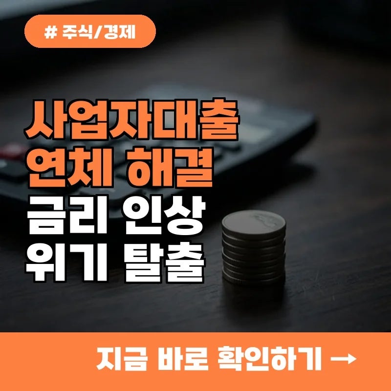 금리 인상기 사업자대출 연체 위험, 10명 중 8명이 모르는 해결법