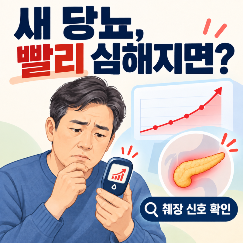 새로 생긴 당뇨가 빠르게 심해진다면｜췌장암 위험에서 보는 6개월 혈당 변화(±췌장암 진단....