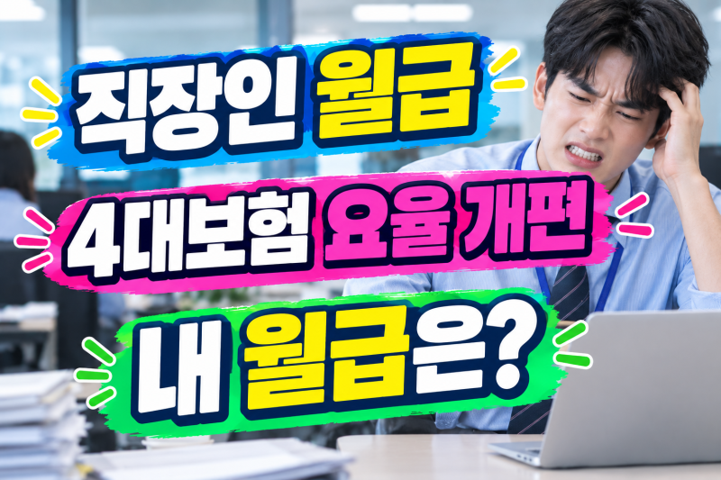 직장인 4대보험 요율 개편 총정리, 급여 구간별 실수령액 증감액은?