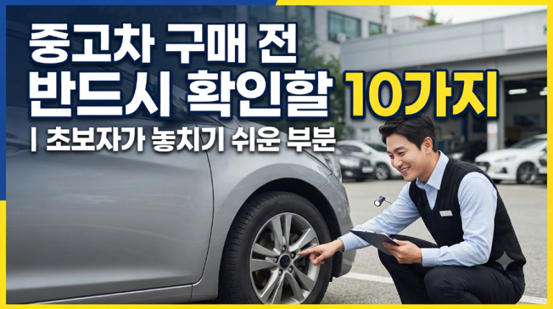 중고차 구매 전 반드시 확인할 10가지 초보자 필수 체크리스트, 실수하기 쉬운 점, 허위매물 ....