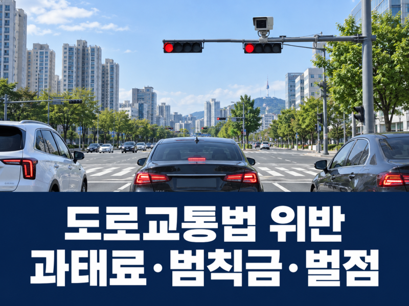 도로교통법 위반 과태료 얼마일까? 범칙금 차이·벌점·이파인 조회 방법