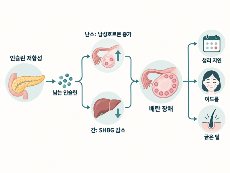 다낭성 난소 증후군 원인은 인슐린, 살 안 빠지면 베르베린부터