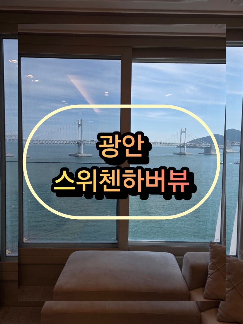 남해 여행 부산 광안리 애견동반 에어비앤비 스위첸하버뷰 떠나보자