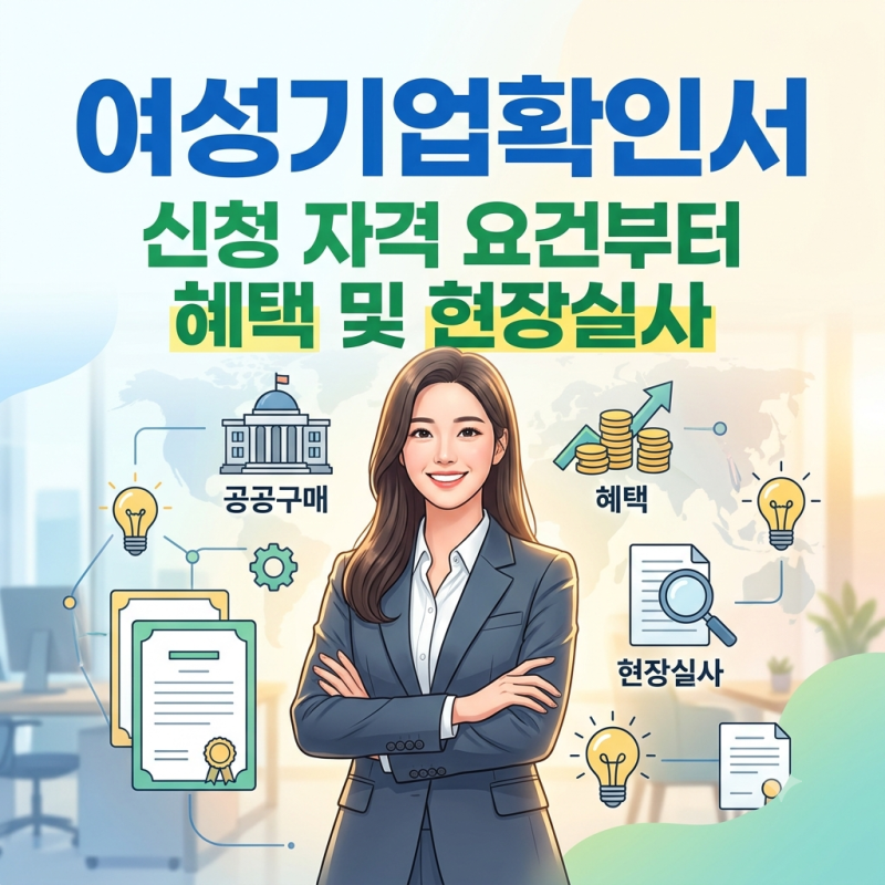 여성기업확인서 신청 자격 요건부터 혜택 및 현장실사 준비 절차