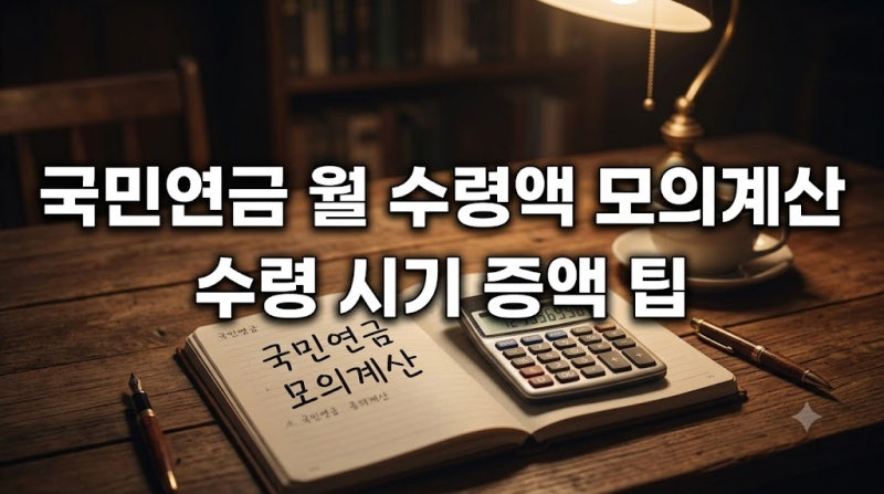 국민연금 예상수령액 모의계산 방법과 조회 사이트 총정