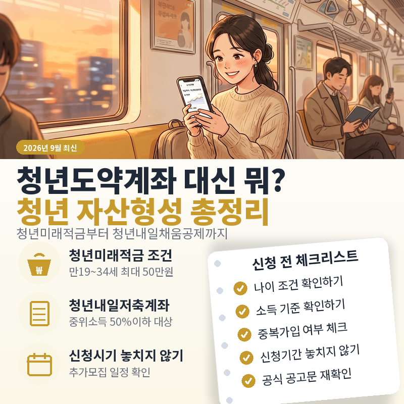청년도약계좌 지금 가입 가능할까? 2026 청년 자산형성 지원사업 한눈에 정리