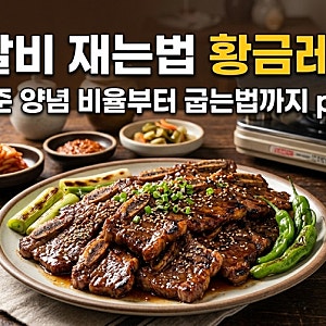 LA갈비 재는법｜황금레시피 1kg 양념 비율부터 고르는법·굽는법