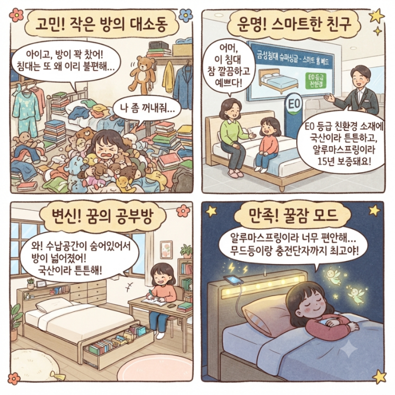 아이방 인테리어 끝판왕! 수납부터 가성비까지 다 잡은 ✨금성침대 슈퍼싱글✨ 추천 (feat. 알....
