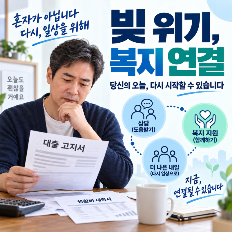 빚 때문에 버겁다면? 정부가 먼저 찾는 취약채무자 복지연계 확대