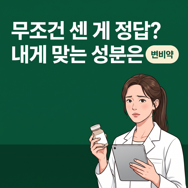변비약, 무턱대고 센 것보다 내 상태에 맞는 종류 고르는 법