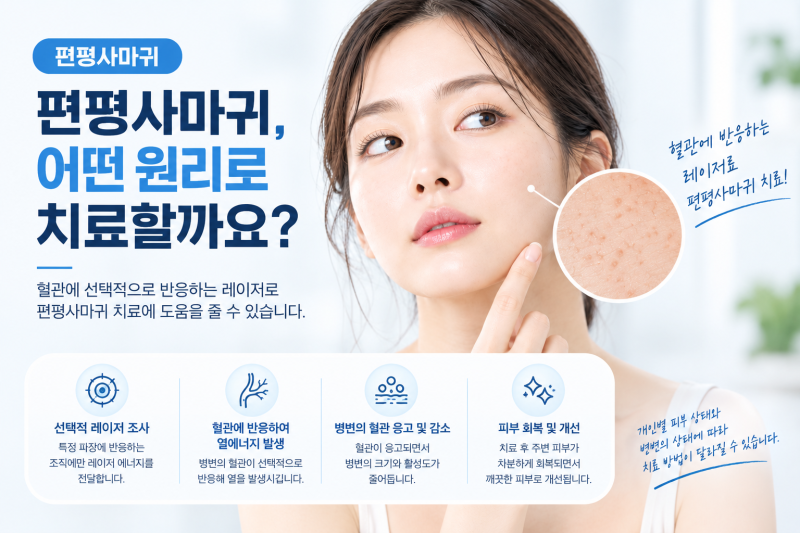 편평사마귀 혈관레이저, 어떤 원리로 치료할까요?
