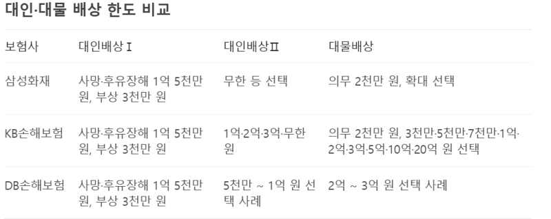 자동차 보험 가입 및 갱신 항목 체크로, 보험료 절약 꿀팁 ( 대인, 대물, 자손, 자상 차이점 및....